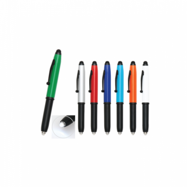 Μεταλλικό Στυλό με ενσωματωμένο Φακό και Ακίδα Αφής κωδ. 0555-10 Μεταλλικό Στυλό με ενσωματωμένο Φακό και Ακίδα Αφής κωδ. 0555-10