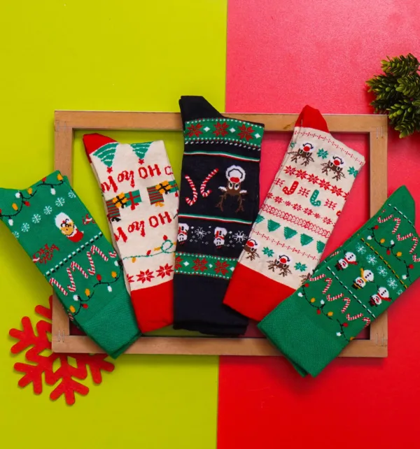 Χριστουγεννιάτικο Σετ δώρου με Φλιτζάνι Καφέ, Πιατάκι, Κερί & Κάλτσες κωδ. 8492