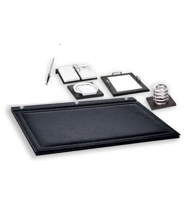 Επιτραπέζιο Σετ Γραφείου από Δερματίνη με Σουμέν, Μολυβοθήκη, Κύβο Σημειώσεων και Θήκη Ημερολογίου κωδ. W830B