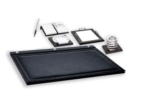 Επιτραπέζιο Σετ Γραφείου από Δερματίνη με Σουμέν, Μολυβοθήκη, Κύβο Σημειώσεων και Θήκη Ημερολογίου κωδ. W830B