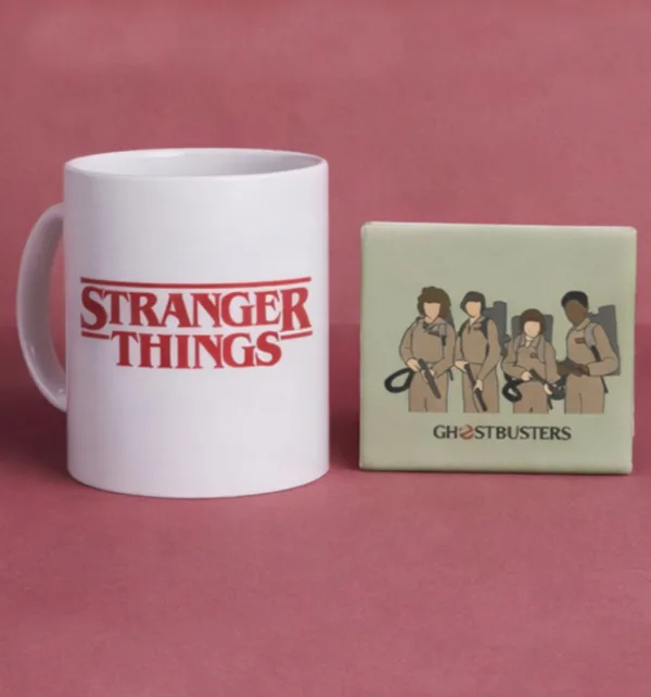 Gift Box Stranger Things με Ειδικό Ξύλινο Κουτί, Κούπα, Κερί, Σημειωματάριο & Σουβέρ κωδ. 03250