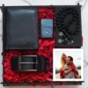 Gift Box Valentine’s Day για Άνδρα με Ξύλινο Κουτί, Πορτοφόλι, Ζώνη, Αναπτήρα & Κομπολόι κωδ. 15048