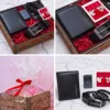 Gift Box Valentine’s Day για Άνδρα με Ξύλινο Κουτί, Πορτοφόλι, Ζώνη, Αναπτήρα & Κομπολόι κωδ. 15048