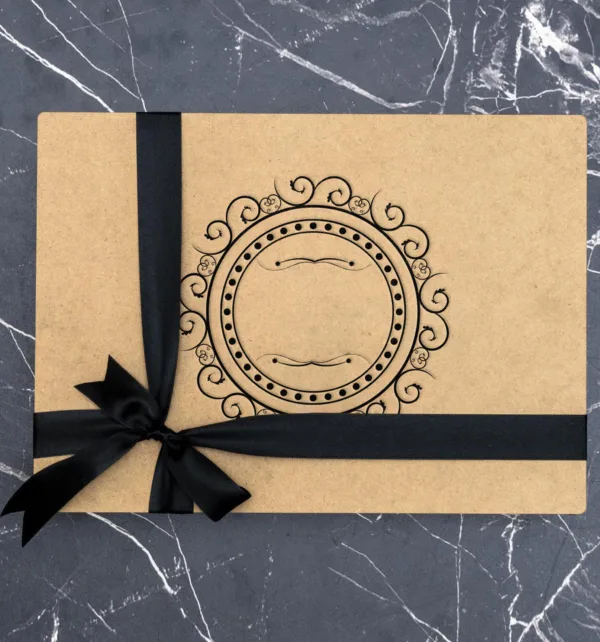 Gift Box με Ειδικό Ξύλινο Κουτί, με 2 Χρυσές Κούπες, Σημειωματάριο, Μπρίκι & Ξύλινο Μαγνητάκι κωδ. 21681