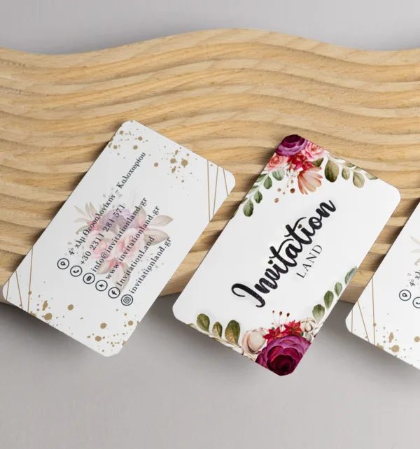 Ανάγλυφες Επαγγελματικές Κάρτες 700γρ 2 όψεων με Κοπτικό (1.000 τεμάχια) κωδ. SEK