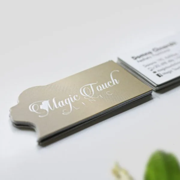 Ανάγλυφες Επαγγελματικές Κάρτες 700γρ 2 όψεων με Κοπτικό (1.000 τεμάχια) κωδ. SEK