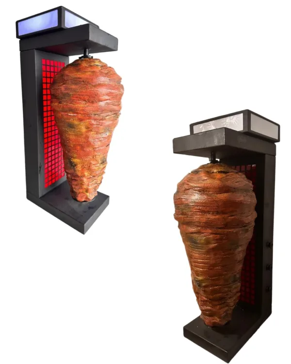 Περιστρεφόμενο Διαφημιστικό Φωτιζόμενο Ομοίωμα Γύρου ΦΩΤΟΓΥΡΟΣ 3D κωδ. TE-GYROS