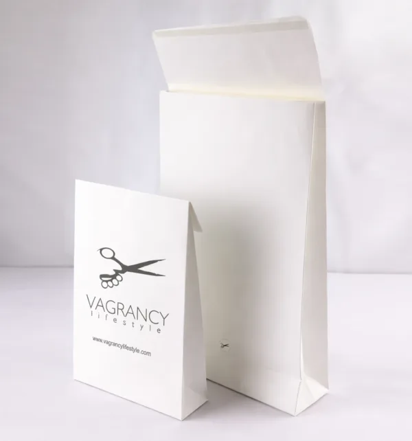 Χάρτινες Λευκές Σακούλες Courier με Αυτοκόλλητο 100 τεμάχια κωδ. DMGW