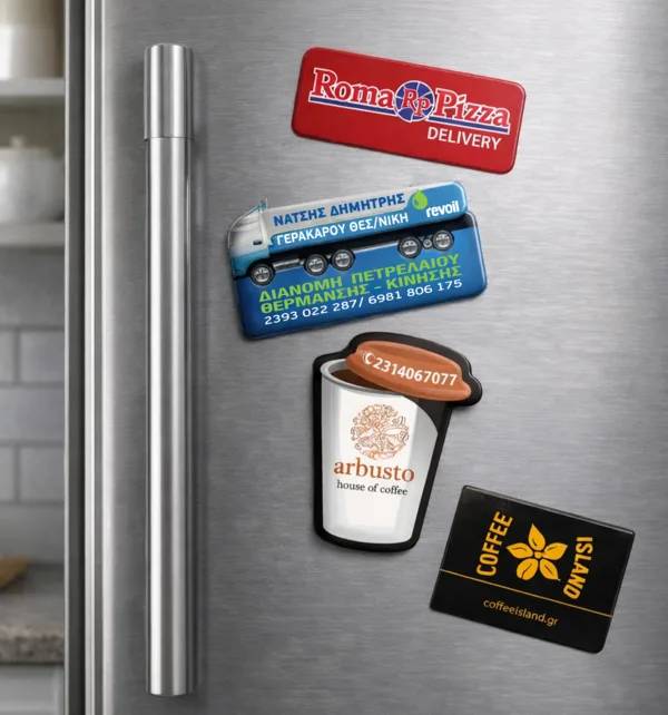 Διαφημιστικά Μαγνητάκια  7x5cm με Πλαστικοποίηση & Ειδικό Σχήμα (1.000 τεμάχια) κωδ. MAG1