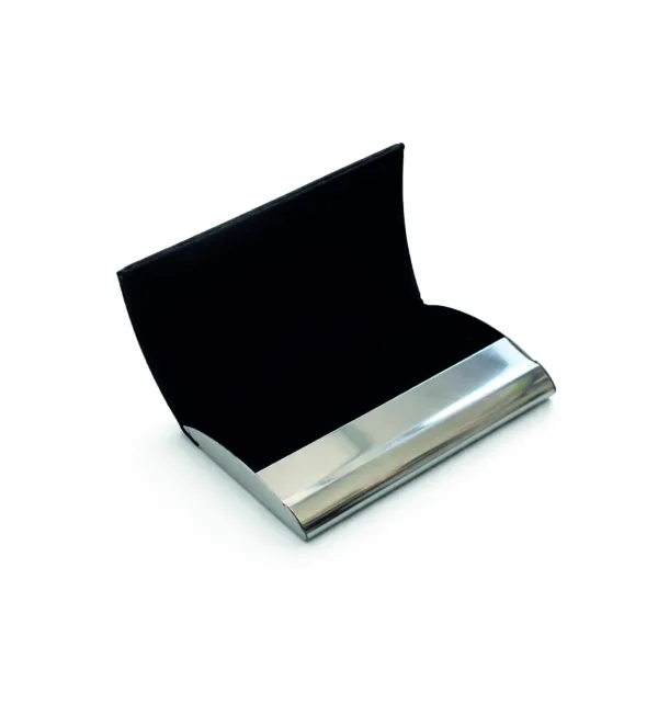 Θήκη Επαγγελματικών Καρτών από Δερματίνη Μαύρη κωδ. KVZ-010B