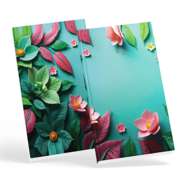 Εβδομαδιαία Ατζέντα Τσέπης - Φαρμακείου 2027 Flowers κωδ. M-716-006