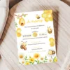 Προσκλητήριο Βάπτισης για Αγόρι με Σχέδιο Μέλισσα & Φάκελο κωδ. M-91K-BEB