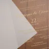 Διάφανο Προσκλητήριο Γάμου με Χρυσοτυπία & Φάκελο με Κοπτικό κωδ. 6009