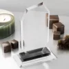 Κρυστάλλινo Βραβείο Διάφανο 12mm 12x21cm με Μαύρη Βάση κωδ. PB-350 Κρυστάλλινo Βραβείο Διάφανο 12mm 12x21cm με Μαύρη Βάση κωδ. PB-350
